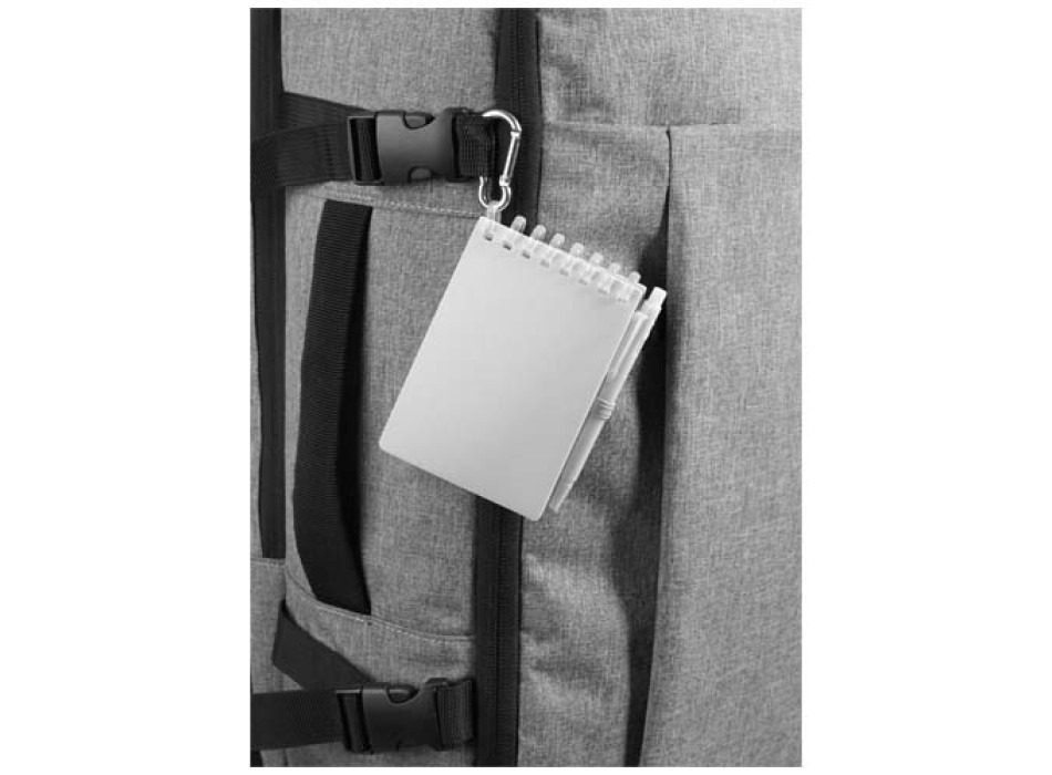 Set blocco note con copertina morbida in materiale riciclato e penna a sfera (inchiostro blu) per attività all'aperto Lig Min FullGadgets.com