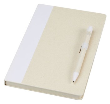 Set blocco note formato A5 e penna a sfera Dairy Dream realizzati con cartoni del latte riciclati FullGadgets.com