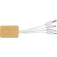 Set cavi per la ricarica 3 in 1 in bamboo Brandan FullGadgets.com
