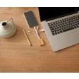Set cavi per la ricarica 3 in 1 in bamboo Brandan FullGadgets.com