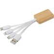 Set cavi per la ricarica 3 in 1 in bamboo Brandan FullGadgets.com