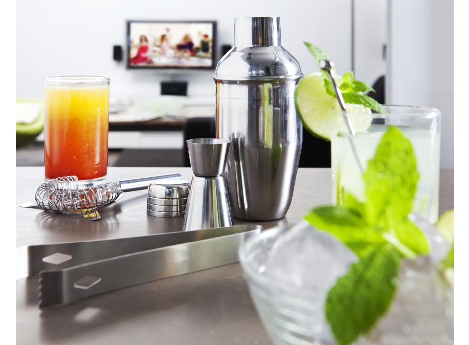 Set cocktail 5 accessori, in acciaio inox Natalina FullGadgets.com