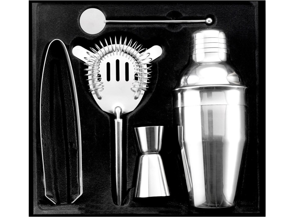 Set cocktail 5 accessori, in acciaio inox Natalina FullGadgets.com