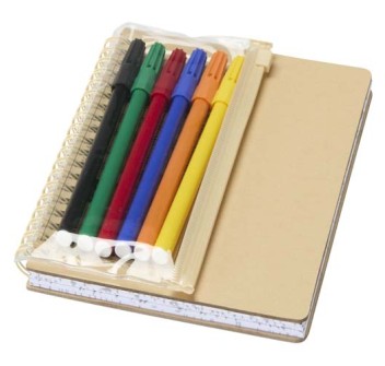Set composto da un taccuino B6 con copertina rigida e pennarelli Squiggle FullGadgets.com