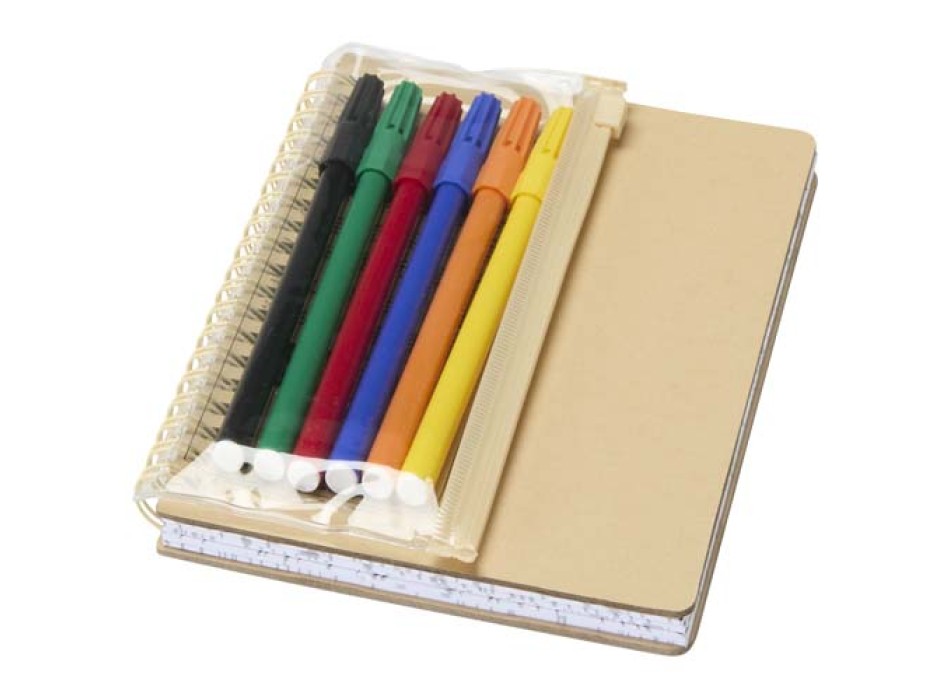 Set composto da un taccuino B6 con copertina rigida e pennarelli Squiggle FullGadgets.com