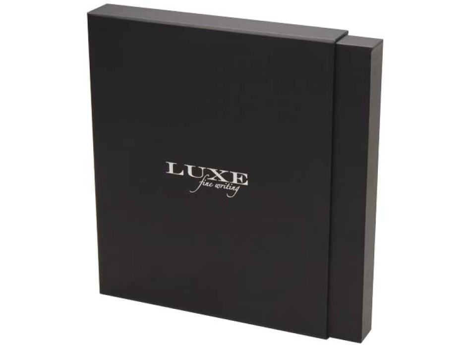 Set con blocco note formato A5 con copertina rigida e penna roller Legato Elegance FullGadgets.com