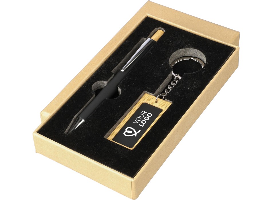 Set da scrittura in bambù Zaid FullGadgets.com