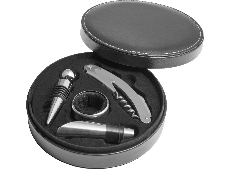 Set da vino 4 accessori, in acciaio inox Jeremy FullGadgets.com