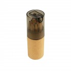 Set di 12 matite in legno colorate a sezione esagonale in confezione cilindrica di cartone FullGadgets.com