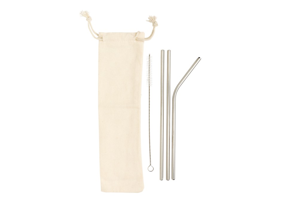 Set di 3 cannucce in acciaio inossidabile FullGadgets.com