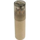 Set di 6 matite in legno colorate a sezione esagonale in confezione cilindrica di cartone FullGadgets.com