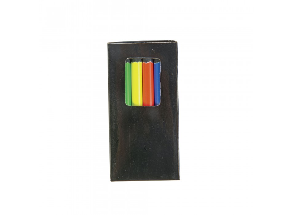 Set di 6 matite in legno colorate fluo a sezione cilindrica, in scatola di cartone FullGadgets.com