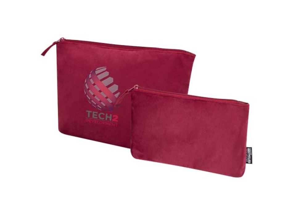 Set di beauty case in velluto riciclato certificato GRS Swift FullGadgets.com