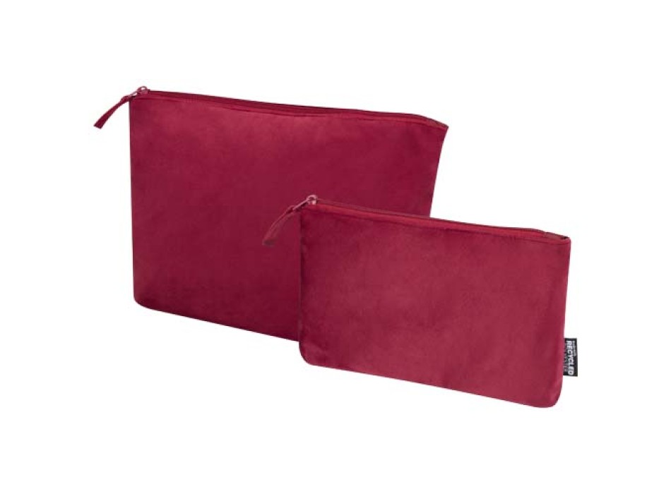 Set di beauty case in velluto riciclato certificato GRS Swift FullGadgets.com