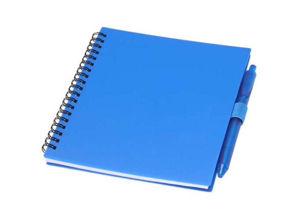 Set di blocco note con copertina morbida in plastica riciclata e penna a sfera (inchiostro blu) Niove FullGadgets.com