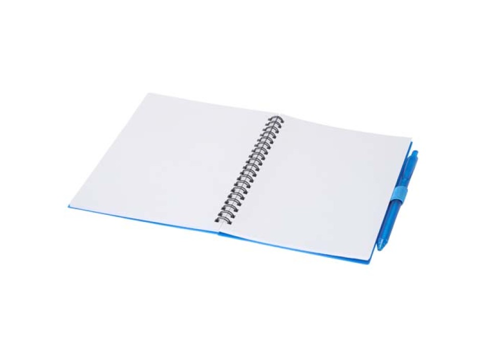 Set di blocco note con copertina morbida in plastica riciclata e penna a sfera (inchiostro blu) Niove FullGadgets.com