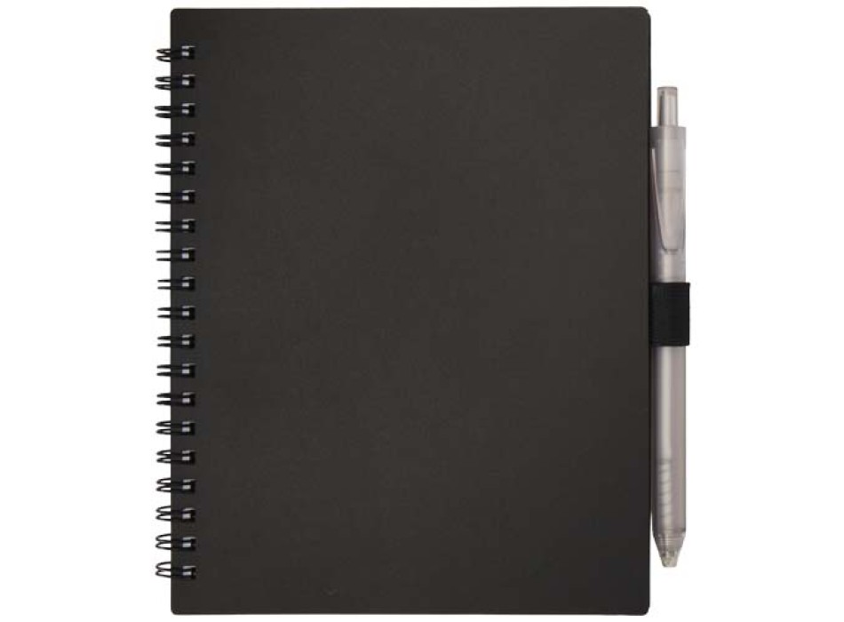 Set di blocco note con copertina morbida in plastica riciclata e penna a sfera (inchiostro blu) Niove FullGadgets.com