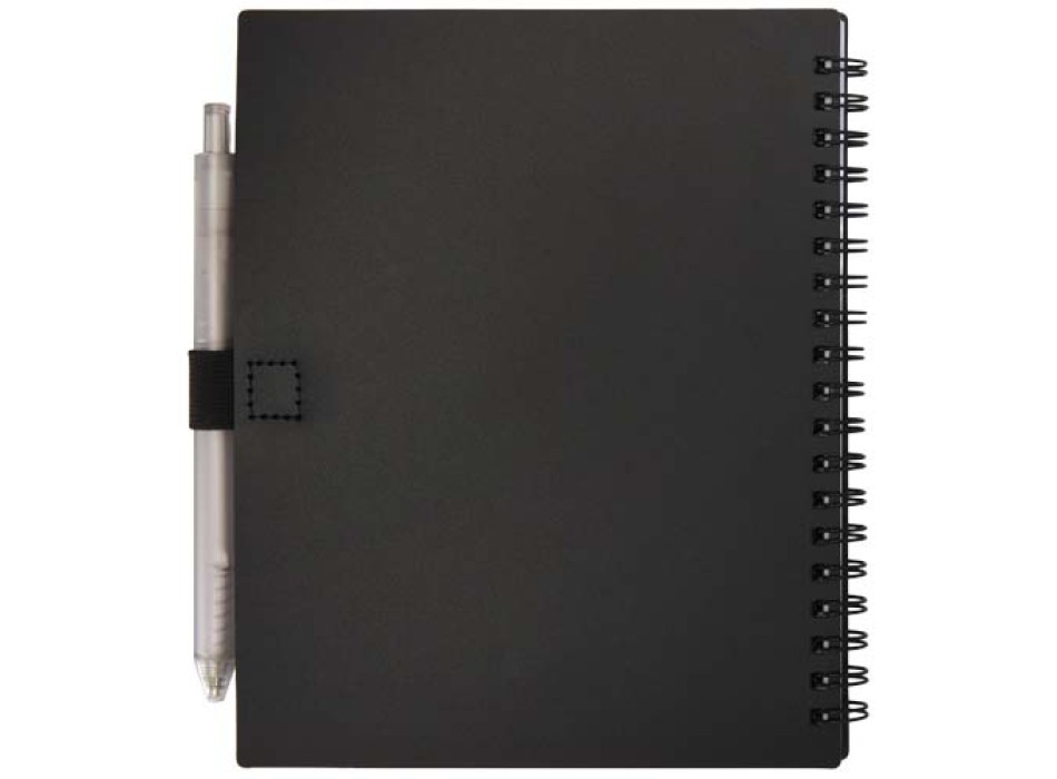 Set di blocco note con copertina morbida in plastica riciclata e penna a sfera (inchiostro blu) Niove FullGadgets.com