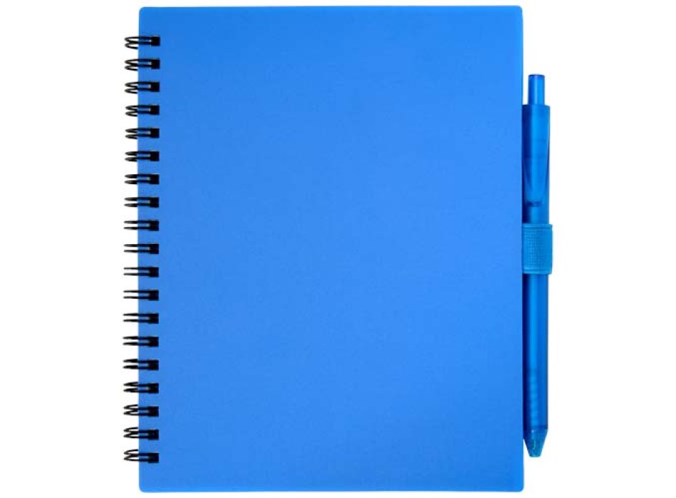 Set di blocco note con copertina morbida in plastica riciclata e penna a sfera (inchiostro blu) Niove FullGadgets.com