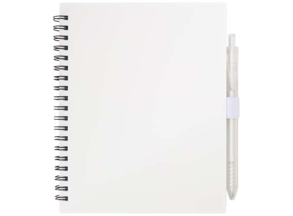 Set di blocco note con copertina morbida in plastica riciclata e penna a sfera (inchiostro blu) Niove FullGadgets.com