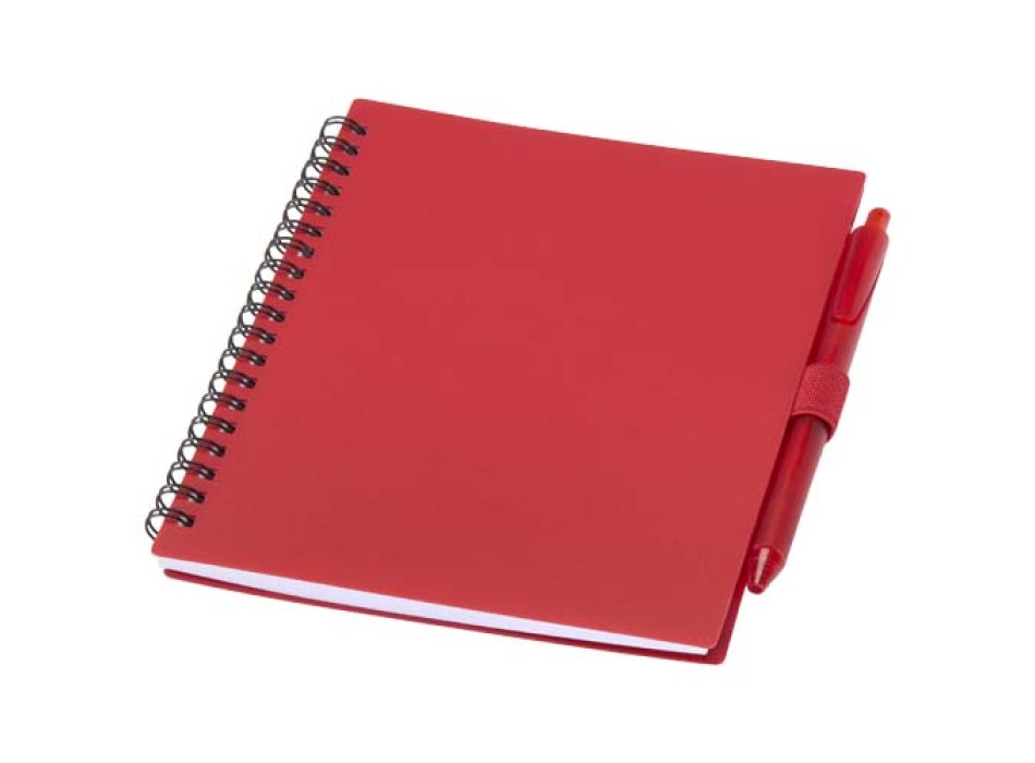 Set di blocco note con copertina morbida in plastica riciclata e penna a sfera (inchiostro blu) Niove FullGadgets.com