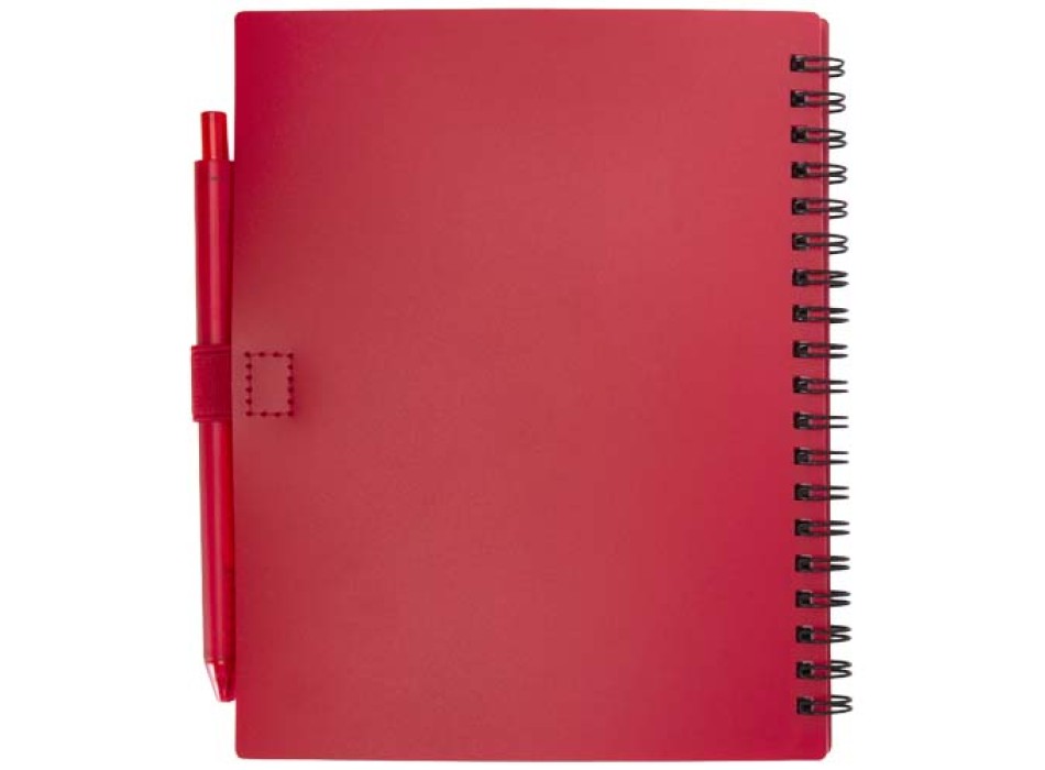 Set di blocco note con copertina morbida in plastica riciclata e penna a sfera (inchiostro blu) Niove FullGadgets.com