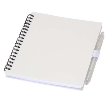 Set di blocco note con copertina morbida in plastica riciclata e penna a sfera (inchiostro blu) Niove FullGadgets.com