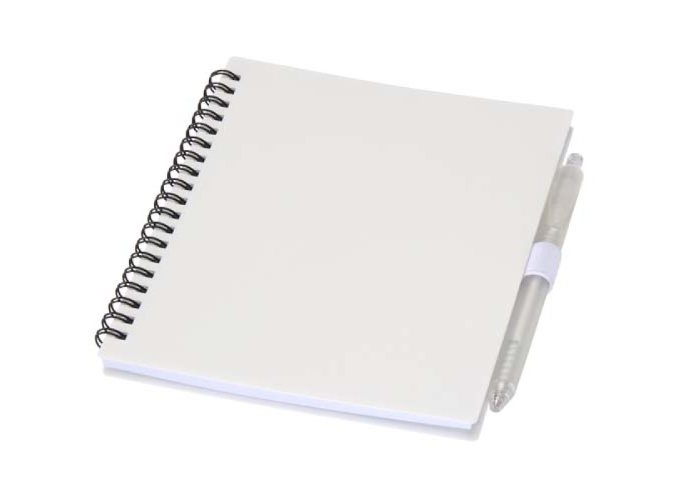 Set di blocco note con copertina morbida in plastica riciclata e penna a sfera (inchiostro blu) Niove FullGadgets.com