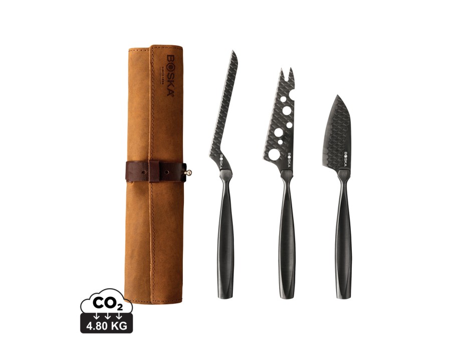 Set di coltelli da formaggio BOSKA Monaco+ Black FullGadgets.com