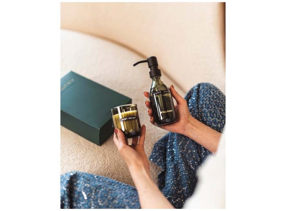 Set di dispenser di sapone per le mani da 250 ml e candela profumata da 150 g Wellmark Discovery FullGadgets.com