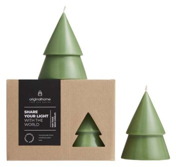 Set di due Candele a forma di albero di Natale - formato medio Originalhome FullGadgets.com