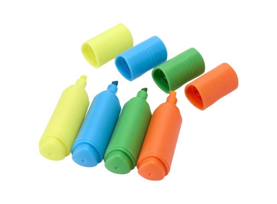 Set di evidenziatori in plastica riciclata Mini FullGadgets.com
