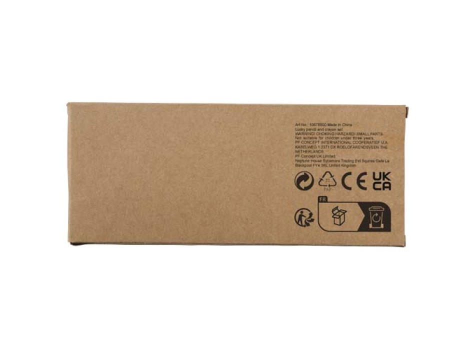 Set di matite e pastelli a cera colorati da 19 pezzi Lucky FullGadgets.com