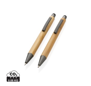 Set di penne in scatola di bambù FullGadgets.com