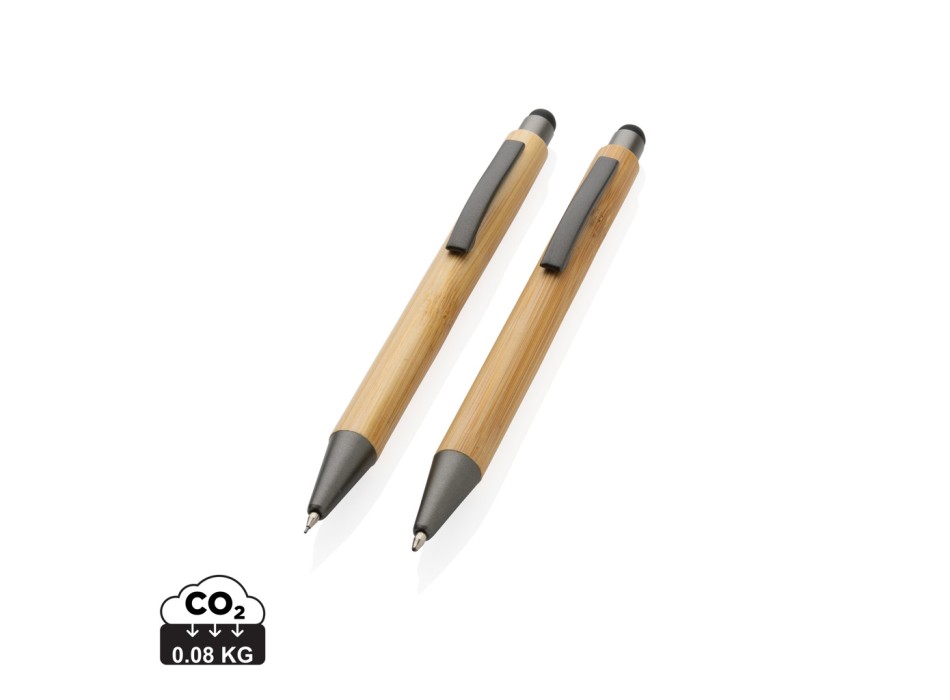 Set di penne in scatola di bambù FullGadgets.com