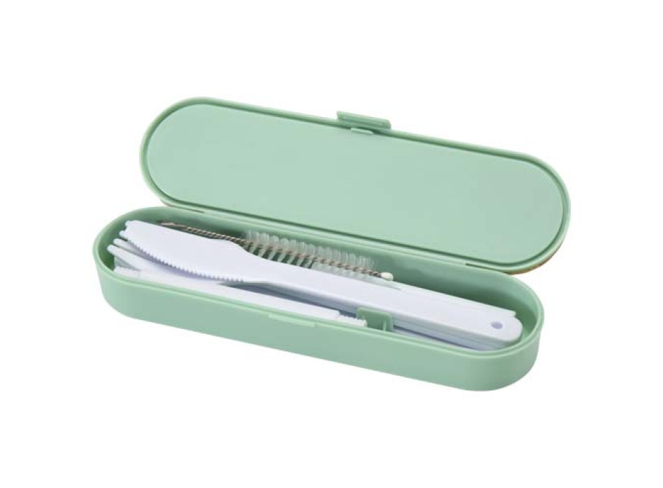 Set di posate con coperchio in bambù Runa FullGadgets.com