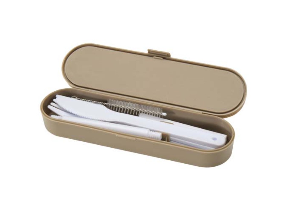 Set di posate con coperchio in bambù Runa FullGadgets.com