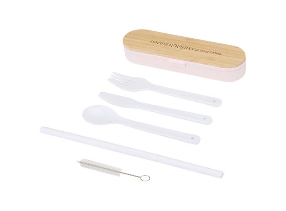 Set di posate con coperchio in bambù Runa FullGadgets.com