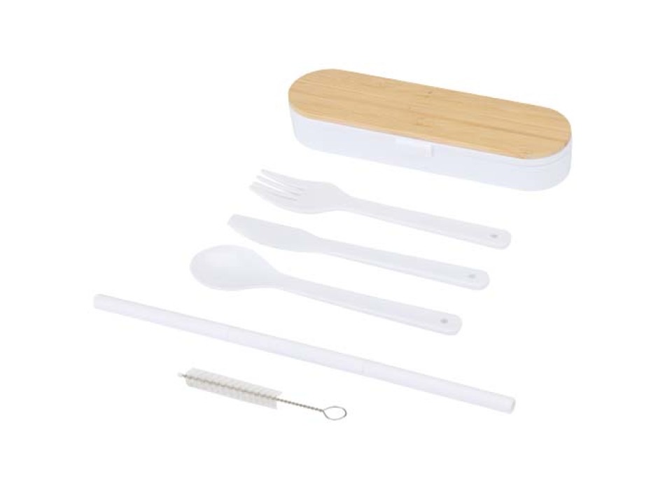 Set di posate con coperchio in bambù Runa FullGadgets.com