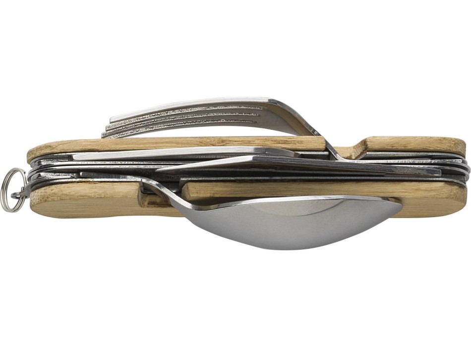 Set di posate multifunzionali in bambù Ainsley FullGadgets.com