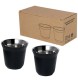 Set di tazze per caffè espresso in acciaio inossidabile certificato RCS da 80 ml Duo  FullGadgets.com
