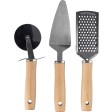 Set di utensili da cucina in metallo e legno Sylvan FullGadgets.com