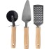 Set di utensili da cucina in metallo e legno Sylvan