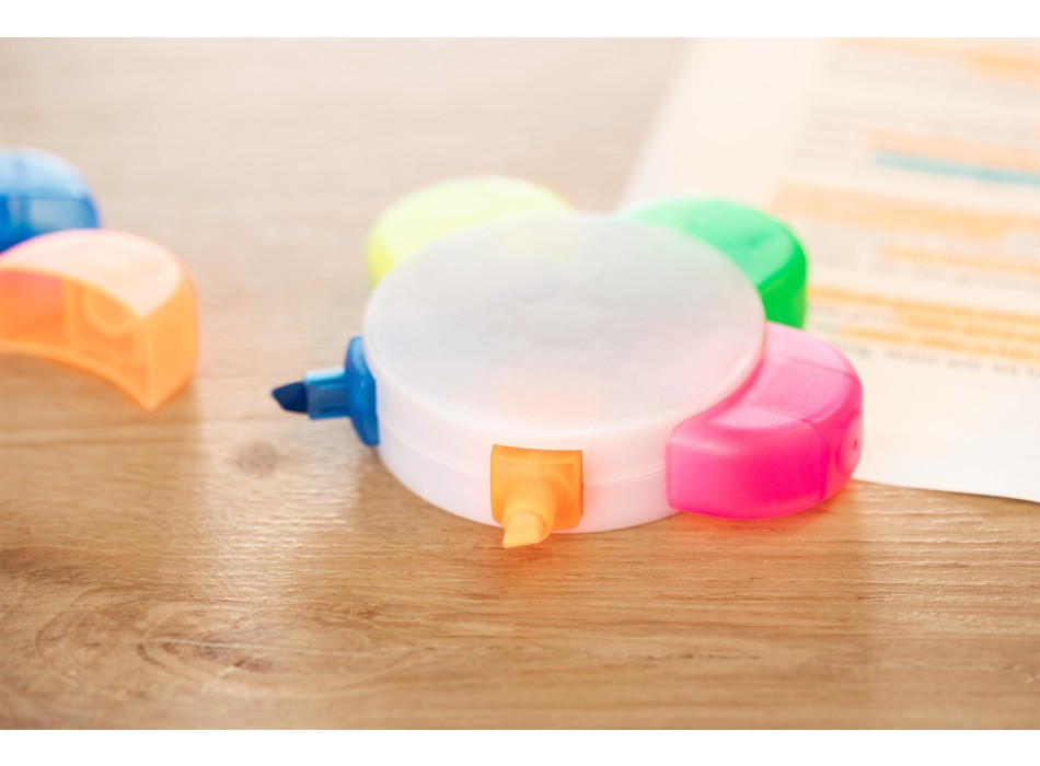 Set evidenziatori Brodie | Plastica | 5 colori FullGadgets.com