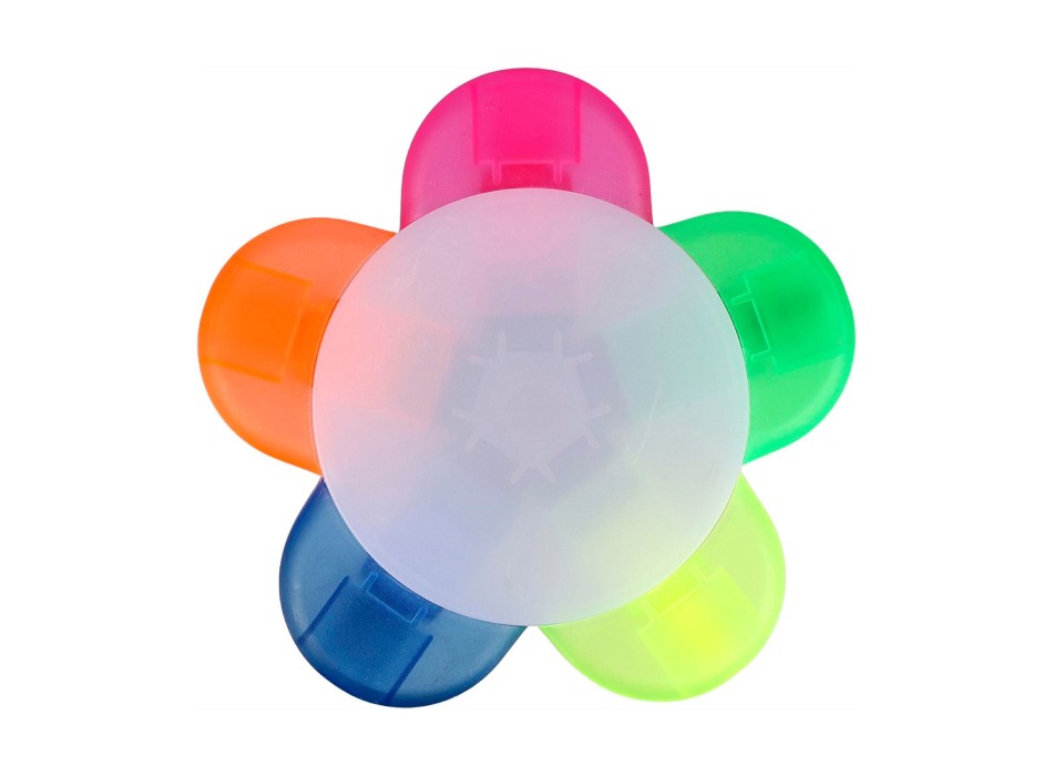 Set evidenziatori Brodie | Plastica | 5 colori FullGadgets.com