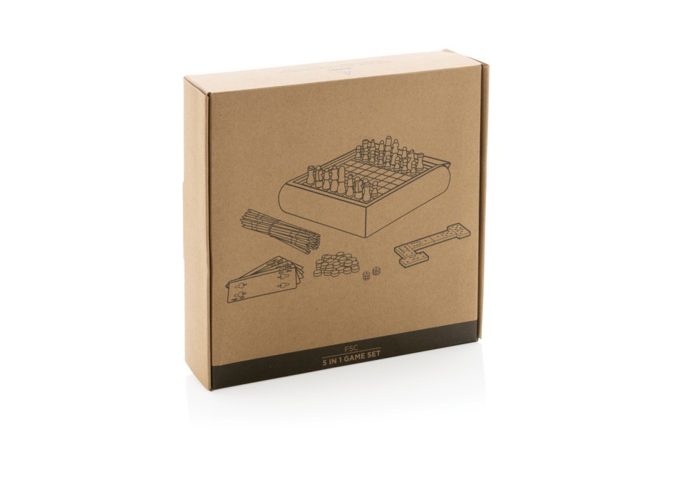 Set giochi 5 in 1 in legno FullGadgets.com