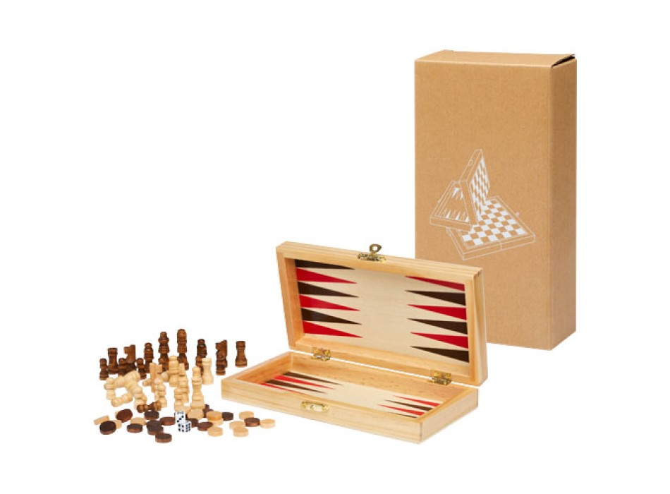 Set giochi da tavolo 3 in 1 Mugo FullGadgets.com