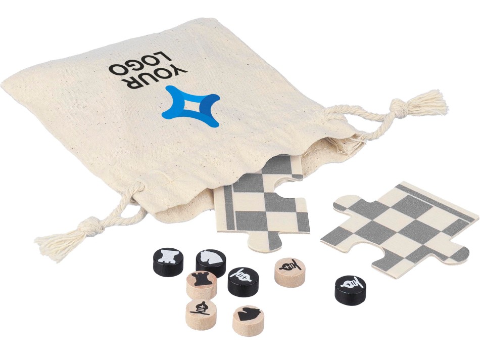 Set Gioco scacchi e dama in legno in legno Hank FullGadgets.com