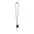 SET Lanyard TUBE Long (Ø 7 mm) con moschettone a D da 55 mm e chiusura di sicurezza da Ø 7 mm