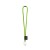 SET Lanyard TUBE Long (Ø 7 mm) con moschettone a D da 55 mm e chiusura di sicurezza da Ø 7 mm